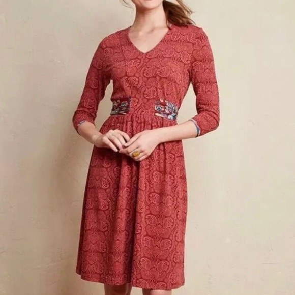 Matilda Jane Dresses & Skirts - Matilda Jane Arianna Red Paisley Dress H